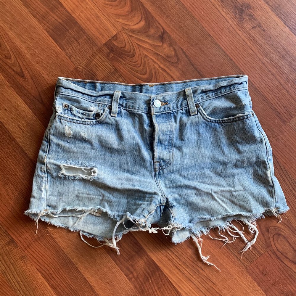 Levi's Distressed 501 Cutoff Shorts